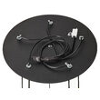 Lustra moderna neagra-aurie detalii sferice negre 5xGU10/60W Alas 2017 Jupiter